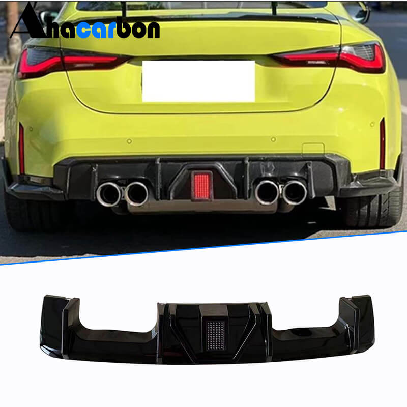 BMW G80 M3 G82 G83 M4 ABS Glossy Black Rear Diffuser | Exterior Mods