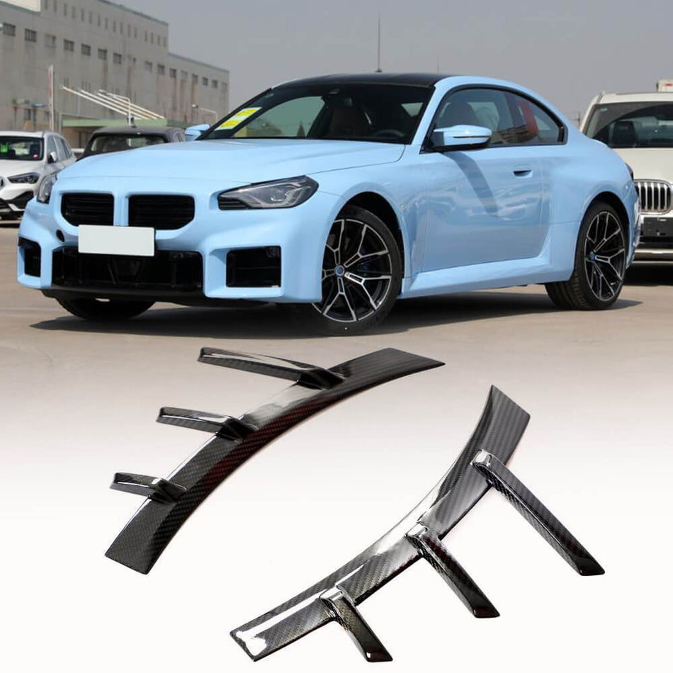 For BMW G87 M2 Base Coupe 2 Door 2022-2023 Carbon Fiber Side Fender Vents Splitters