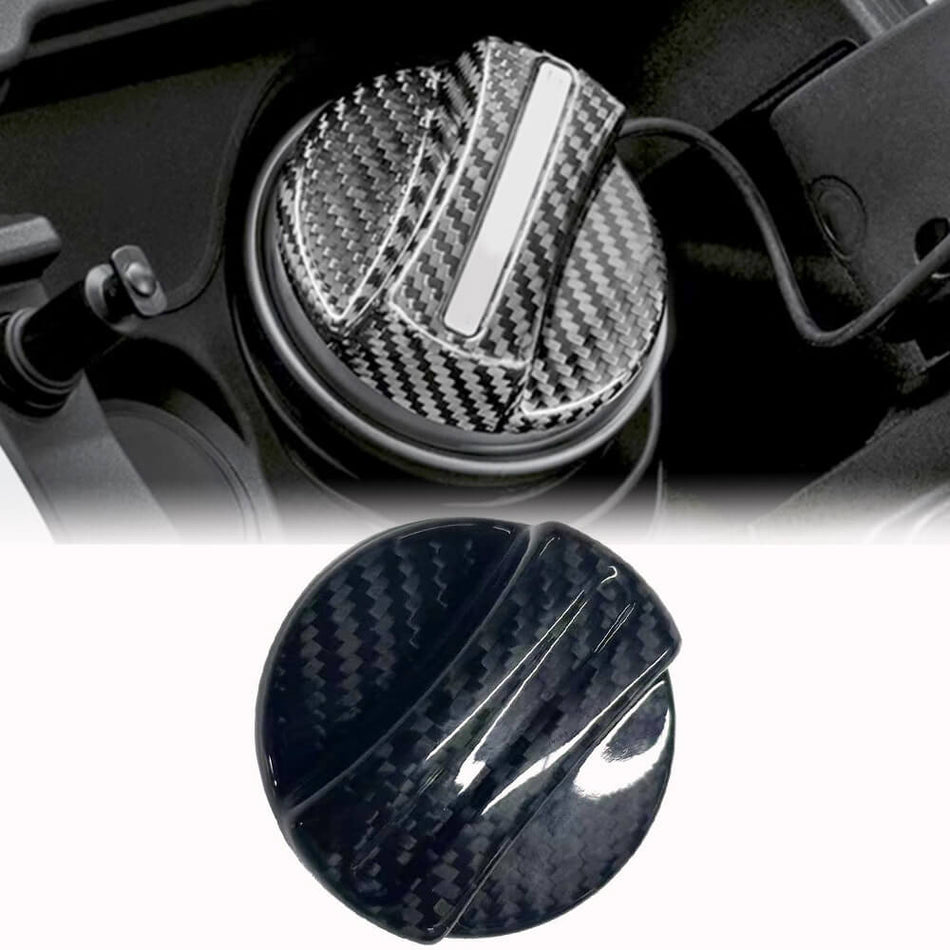 For BMW Universal Dry Carbon Fiber Fuel Tank Cover Trim Car Accessories
