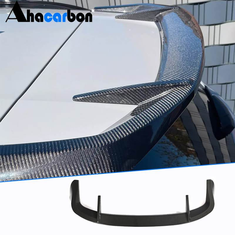 BMW X3 G01 M40i rear window spoiler installed rear view