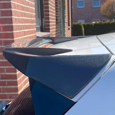 BMW X3 G01 carbon fiber rear roof spoiler full view