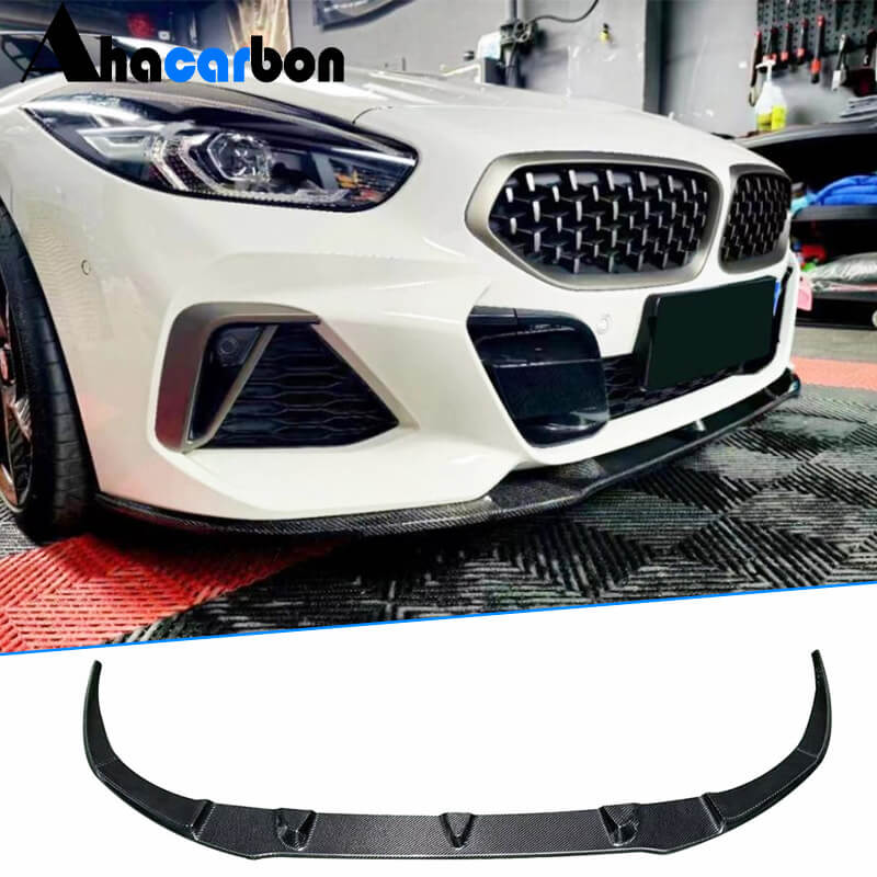 For BMW Z4 G29 M40i sDrive30i Convertible 2-Door 2019-2024 Carbon Fiber Front Bumper Lip Chin Spoiler Splitter