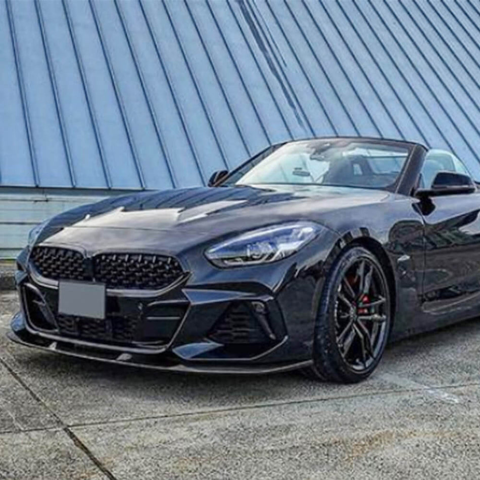 For BMW Z4 G29 M40i sDrive30i Convertible 2-Door 2019-2024 Carbon Fiber Front Bumper Lip Chin Spoiler Splitter