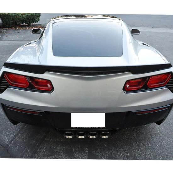 For Chevrolet Corvette C7 2014-2019 Carbon Fiber Rear Trunk Spoiler Rear Boot Wing Lip