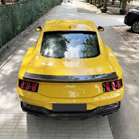For Ford Mustang Dark Horse Coupe 2-Door 2024 Rear Trunk Spoiler Carbon Fiber-Ahacarbon