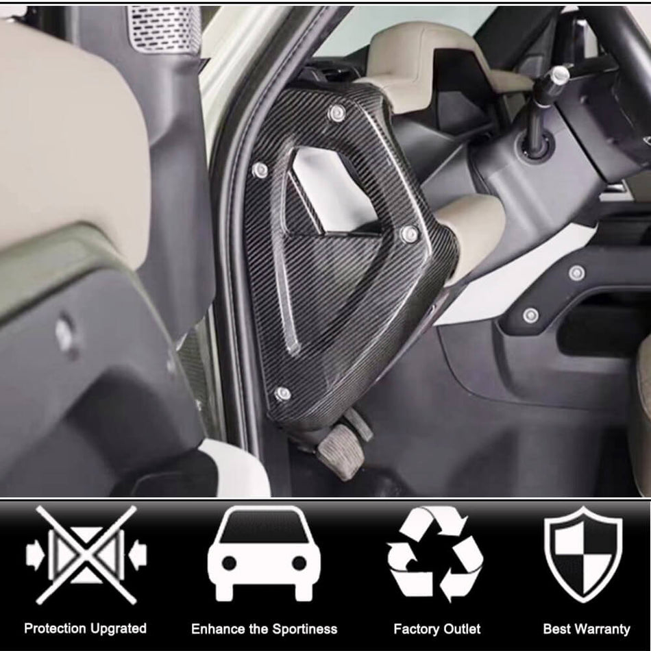 For Land Rover Defender 90/110/130 Sport Utility 2-Door 4-Door Carbon Fiber Decorative cover on both sides of the dashboard