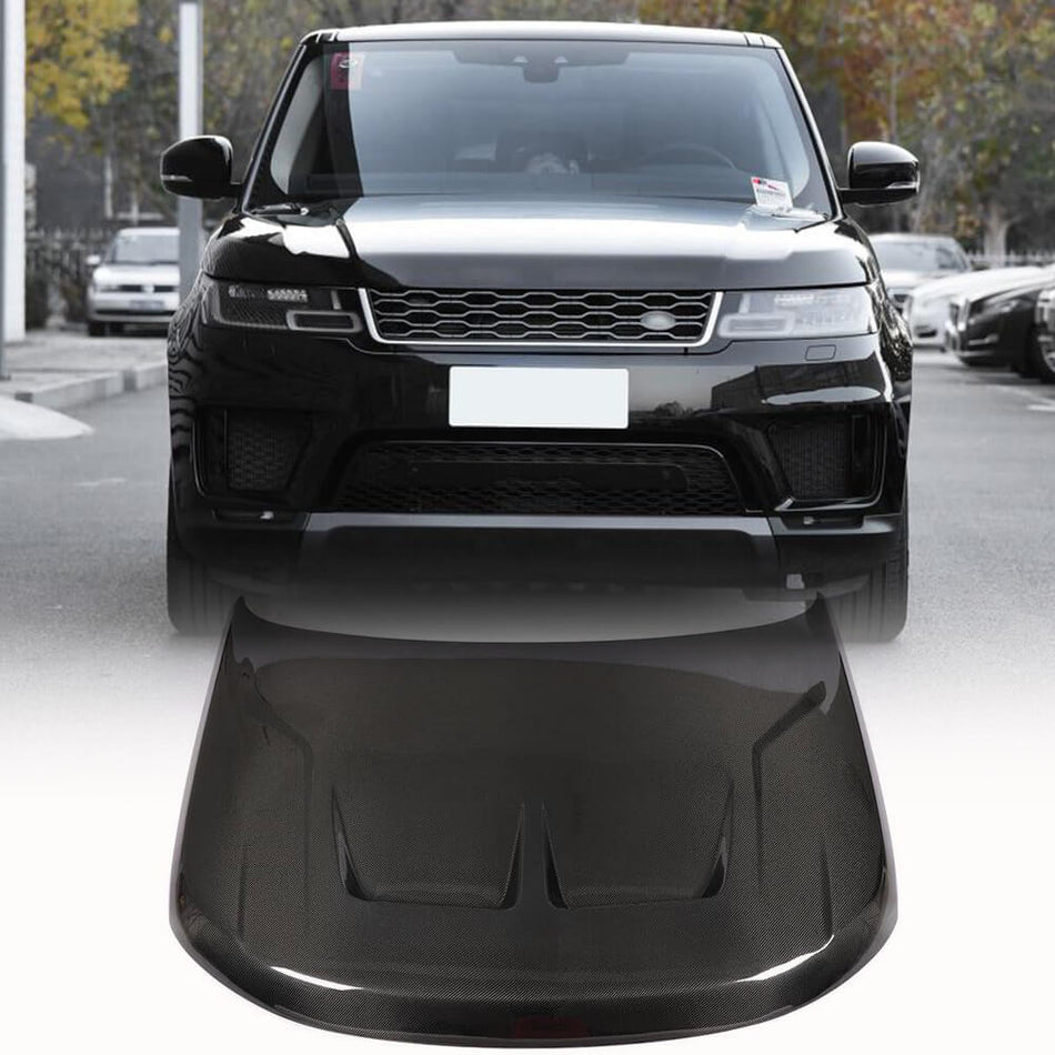 For Land Rover Range Rover Sport 18-21 Carbon Fiber Car Engine Bonnet Hood Cover