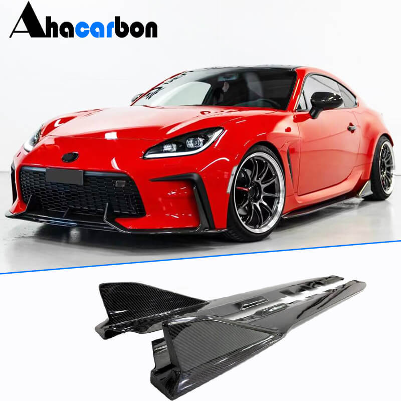 For Subaru BRZ Toyota GR86 Coupe 2-Door 2022-2023 Carbon Fiber Side Skirts Door Rocker Panels Extension Lip Factory Outlet