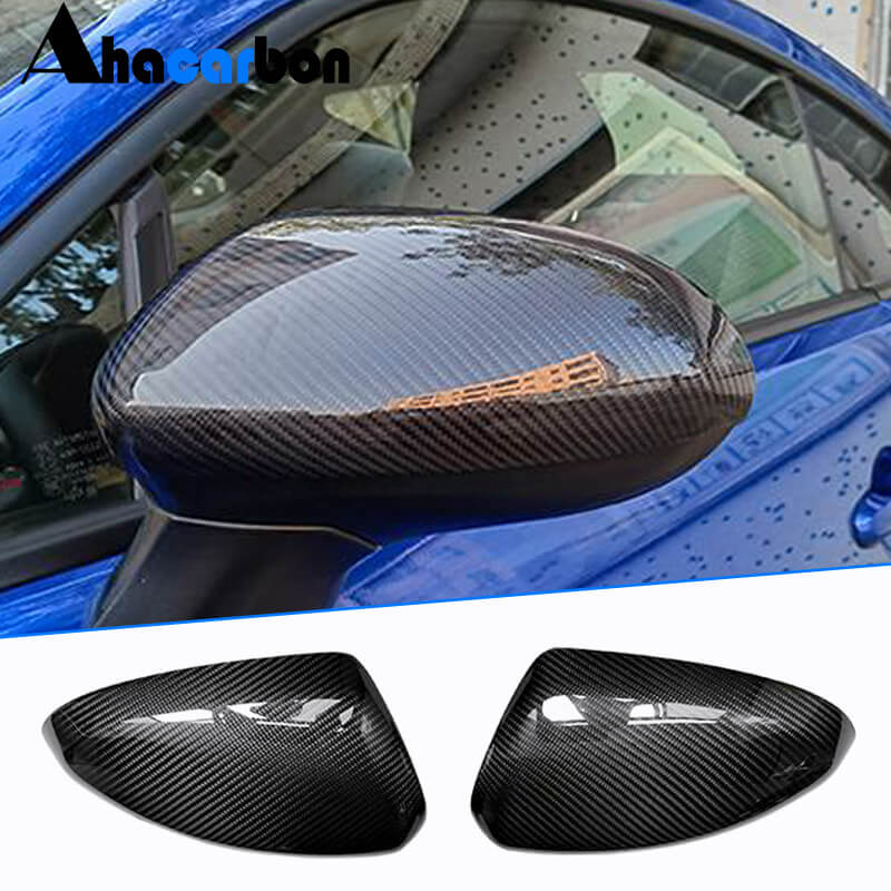 Toyota GR86 Coupe 2-Door 2022-2024 Mirror Covers 1Pair Add-on Dry Carbon Fiber-Ahacarbon