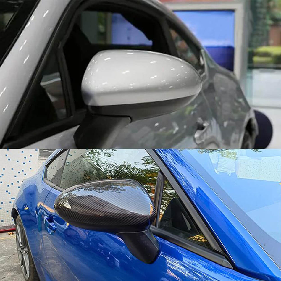 Toyota GR86 Coupe 2-Door 2022-2024 Mirror Covers 1Pair Add-on Dry Carbon Fiber-Ahacarbon