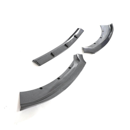 Ford Mustang 2015-2017 Carbon Fiber Pattern Front Bumper Lip ABS 3PCS-Ahacarbon