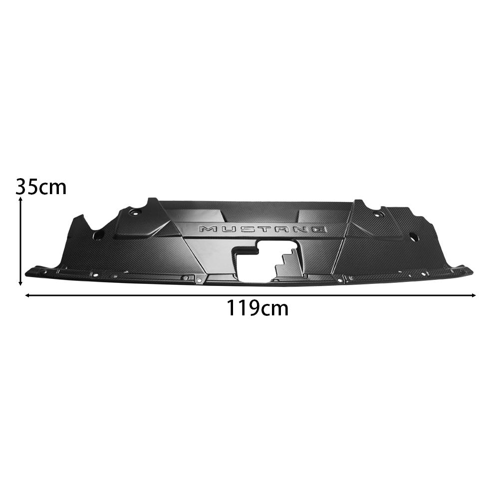 Ford Mustang GT 2024 2025 Water Tank Radiating Plate Cover Dry Carbon Fiber-Ahacarbon