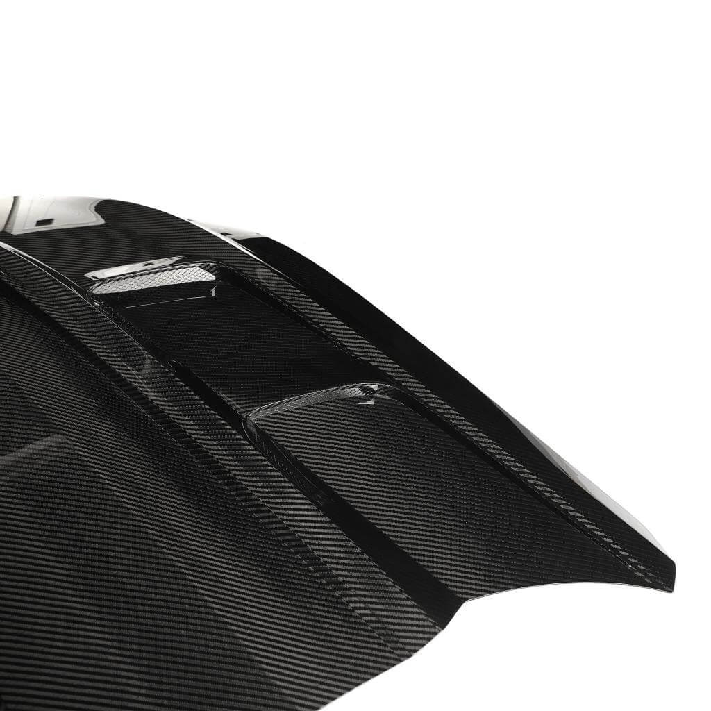 DryCarbonFiberEngineBonnetHood CoverforFordMustangGTS65020242025-Ahacarbon