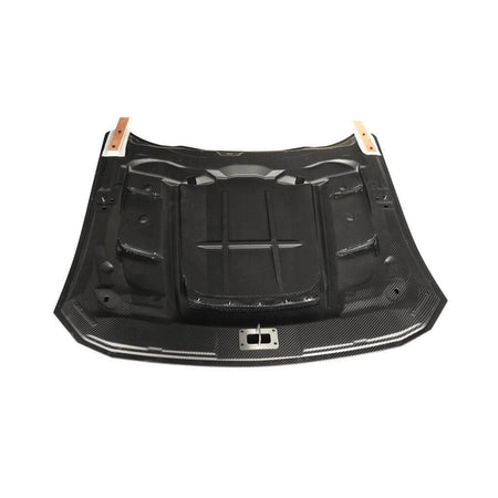 DryCarbonFiberEngineBonnetHood CoverforFordMustangGTS65020242025-Ahacarbon