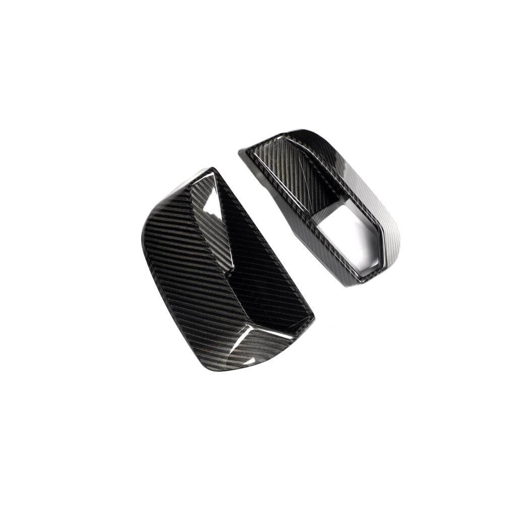 DryCarbonFiberFrontAirIntakeCovers forFordMustangGTS65020242025-Ahacarbon