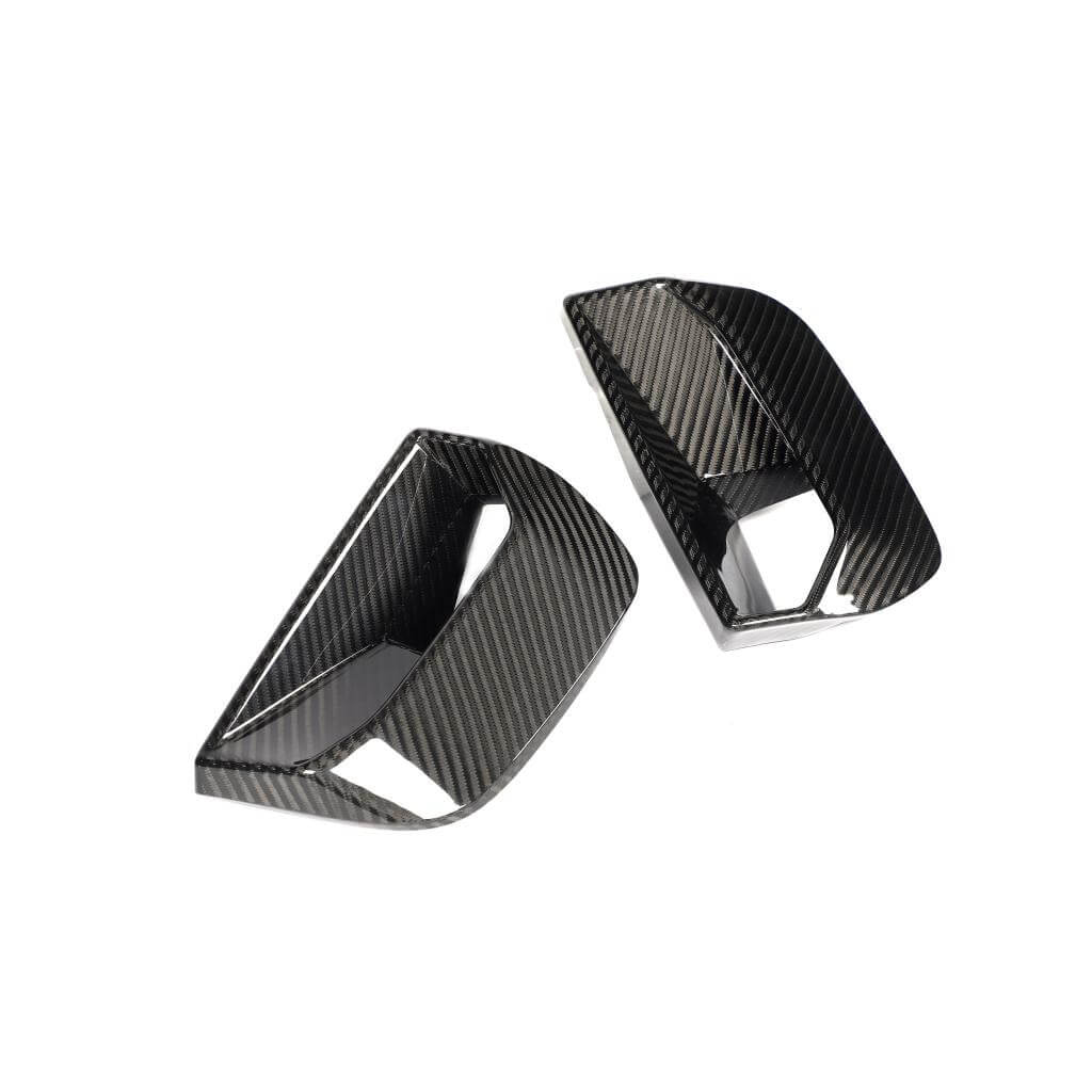 DryCarbonFiberFrontAirIntakeCovers forFordMustangGTS65020242025-Ahacarbon