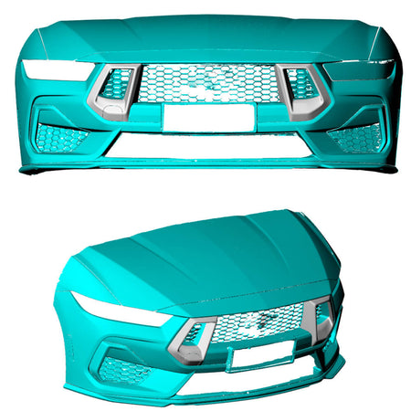 DryCarbonFiberFrontGrillAirIntakeVent forFordMustangGTS65020242025-Ahacarbon