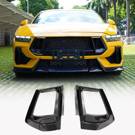 DryCarbonFiberFrontGrillAirIntakeVent forFordMustangGTS65020242025-Ahacarbon
