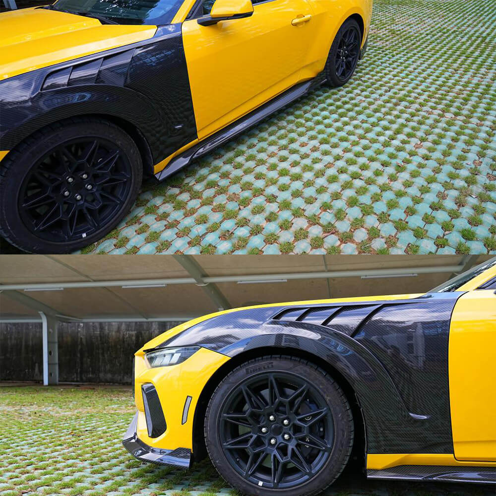 DryCarbonFiberSideFenderVentsfor FordMustangGTS65020242025-Ahacarbon