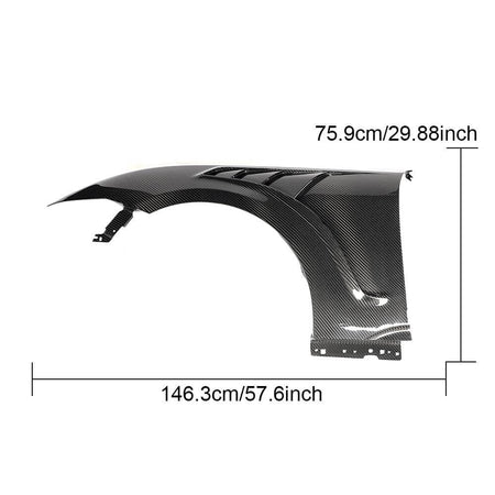 DryCarbonFiberSideFenderVentsfor FordMustangGTS65020242025-Ahacarbon