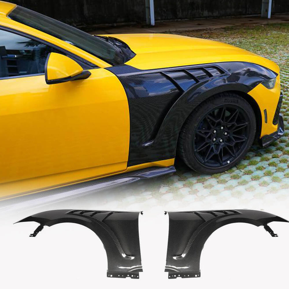 DryCarbonFiberSideFenderVentsfor FordMustangGTS65020242025-Ahacarbon