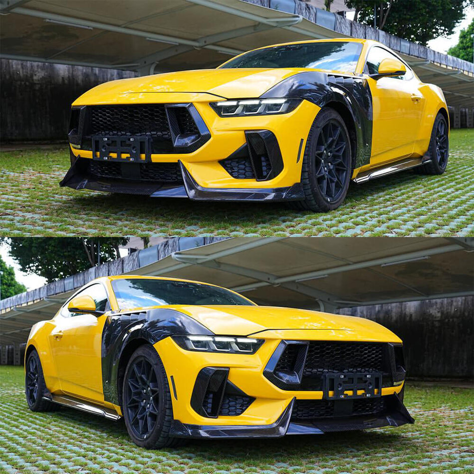 DryCarbonFiberSideFenderVentsfor FordMustangGTS65020242025-Ahacarbon