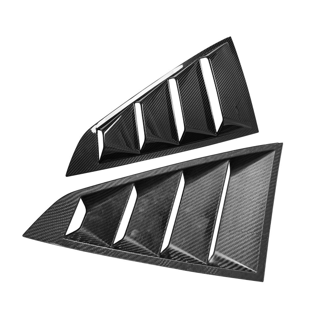 Ford Mustang S650 2024 2025 Rear Triangular Window Scoop Louver Fender Vents Dry Carbon Fiber-Ahacarbon