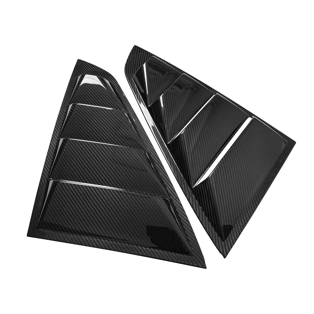 Ford Mustang S650 2024 2025 Rear Triangular Window Scoop Louver Fender Vents Dry Carbon Fiber-Ahacarbon