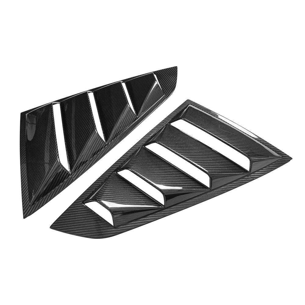Ford Mustang S650 2024 2025 Rear Triangular Window Scoop Louver Fender Vents Dry Carbon Fiber-Ahacarbon