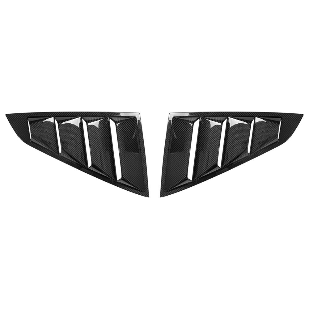 Ford Mustang S650 2024 2025 Rear Triangular Window Scoop Louver Fender Vents Dry Carbon Fiber-Ahacarbon
