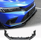 Honda Civic Sedan 2022-2024 Front Bumper Lip Glossy Black ABS-Ahacarbon