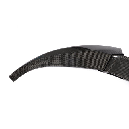 BMW M6 front lip gloss carbon fiber weave detail