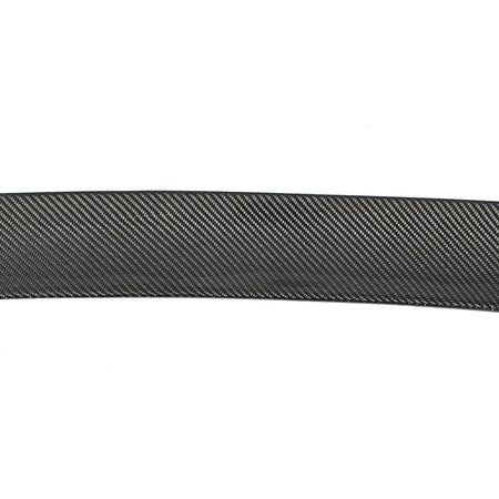 BMW G30 rear spoiler 3K carbon fiber weave close up