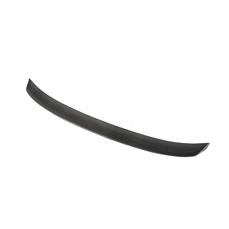 BMW G30 F90 rear trunk spoiler side profile view