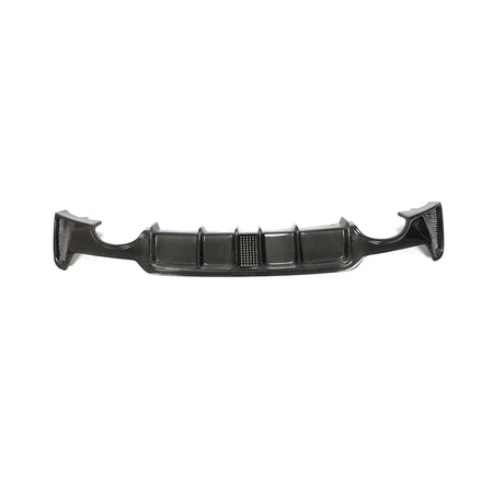 BMW F32 F33 F36 M Sport carbon fiber rear diffuser front view 2
