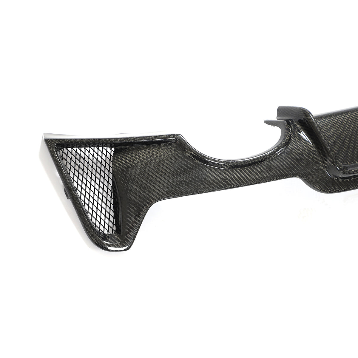 BMW F32 F33 F36 carbon fiber rear diffuser LED light detail