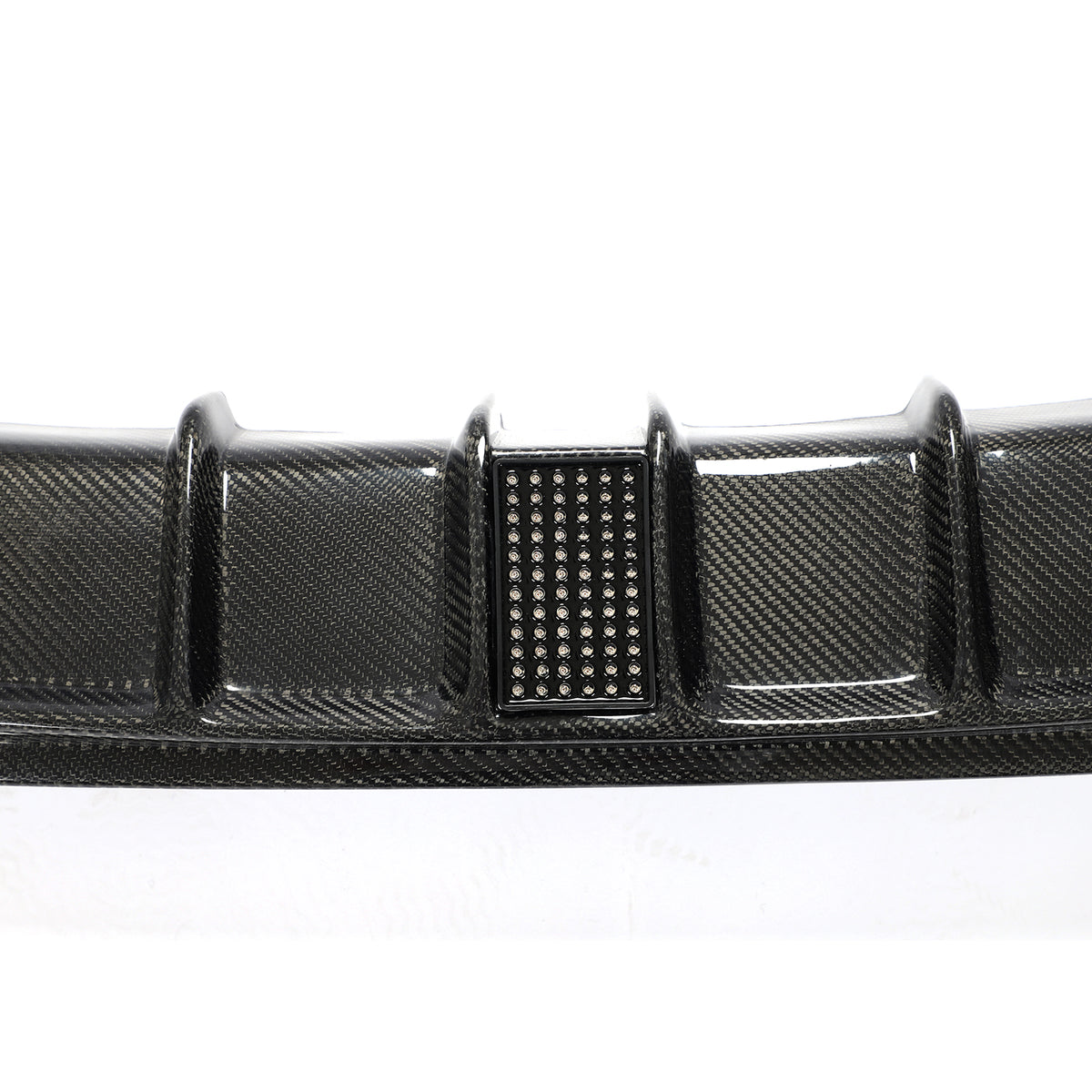 BMW 4 Series M Sport carbon fiber rear diffuser side mesh detail