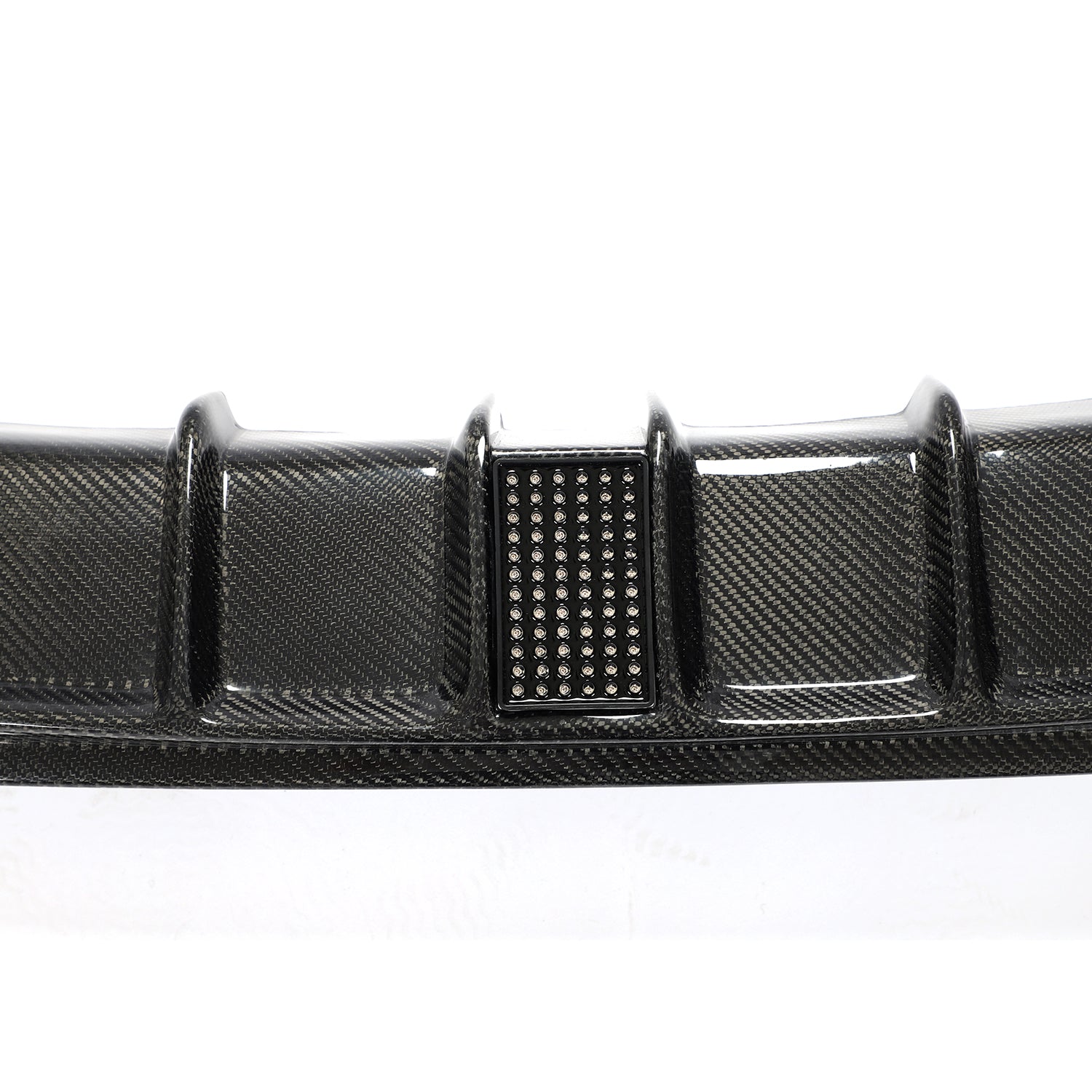 BMW 4 Series M Sport carbon fiber rear diffuser side mesh detail