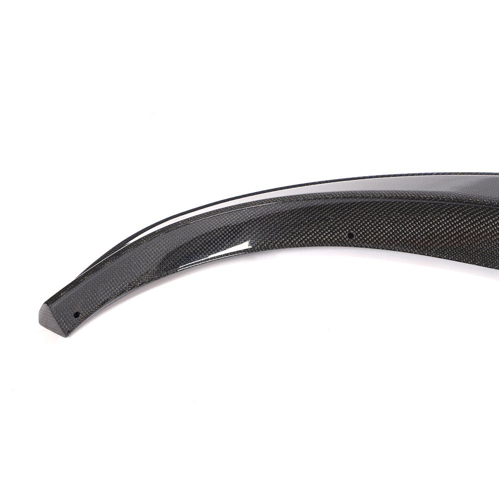 Tesla Model Y 3K carbon fiber front lip close up