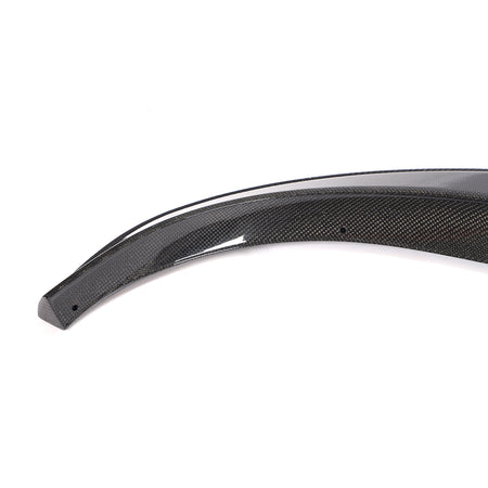 Tesla Model Y 3K carbon fiber front lip close up