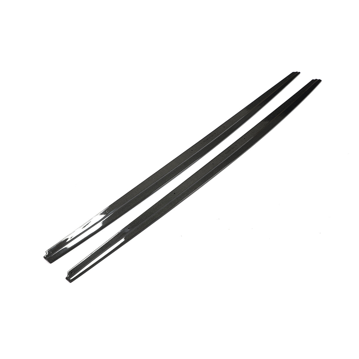 BMW F10 carbon fiber side skirt extension product side view