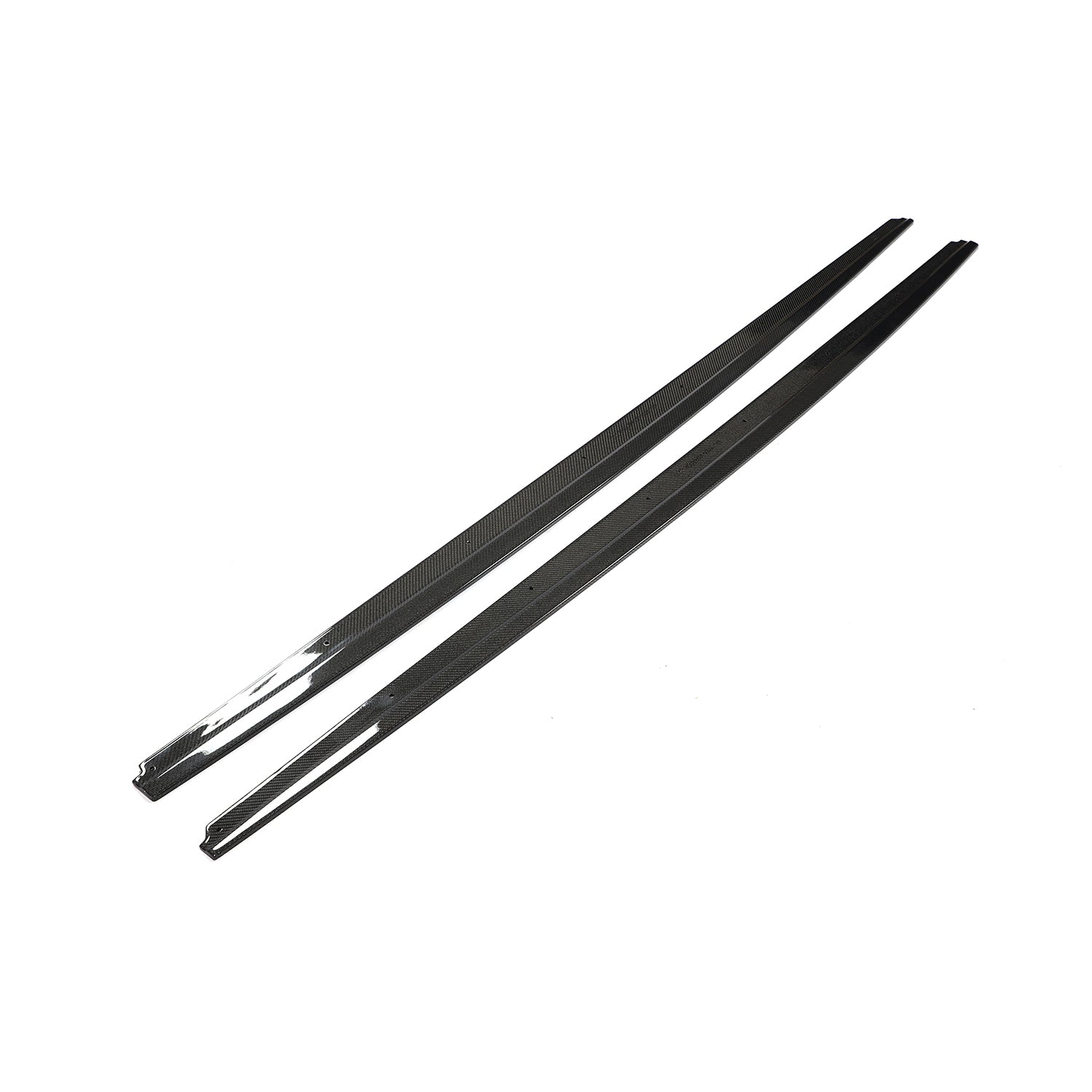 BMW F10 carbon fiber side skirt extension product side view