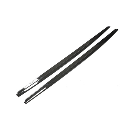 BMW F10 carbon fiber side skirt extension product side view