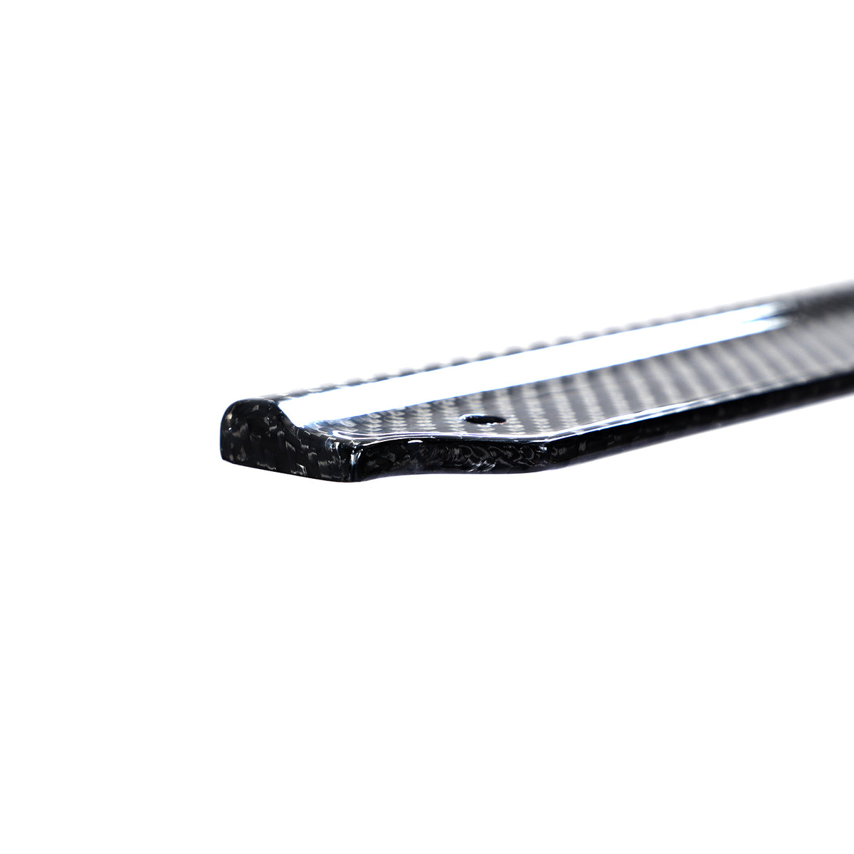 BMW F10 M Sport M5 carbon fiber side skirt 3K twill weave close up