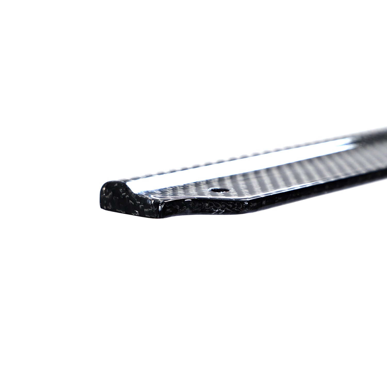 BMW F10 M Sport M5 carbon fiber side skirt 3K twill weave close up