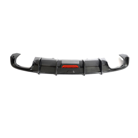 Audi A4 B9 S Line S4 carbon fiber rear diffuser full view
