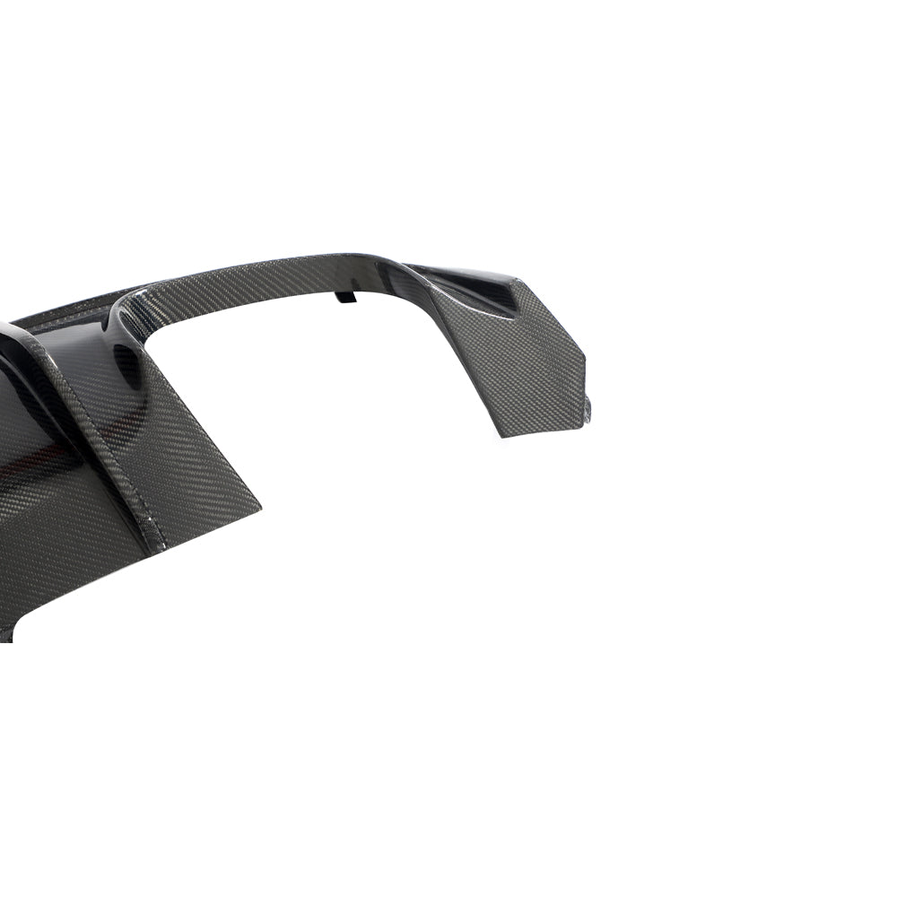 Audi A4 B9 S Line rear diffuser side outlet detail