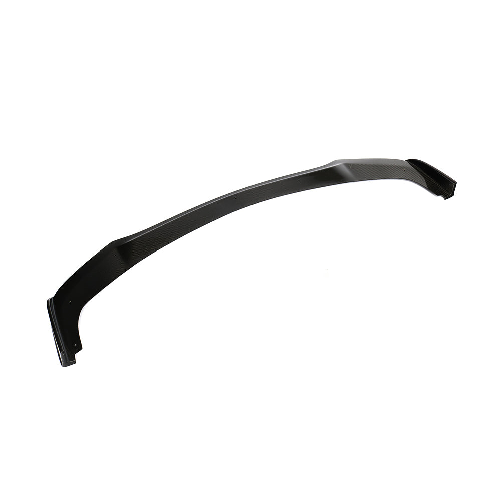 Q50 carbon fiber front splitter side edge and mounting detail