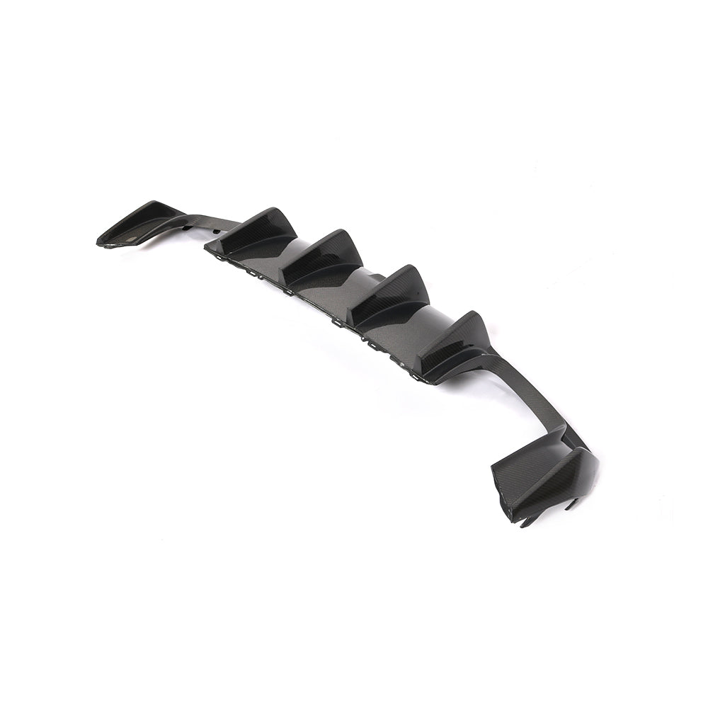 Audi A3 S3 8V.5 rear diffuser carbon fiber angled view
