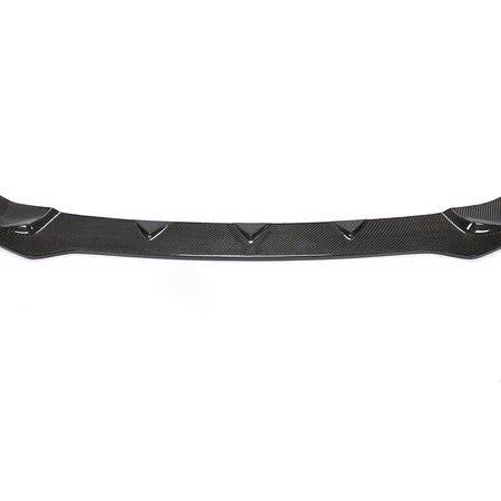 Audi A3 Sline carbon fiber front bumper lip center fin detail